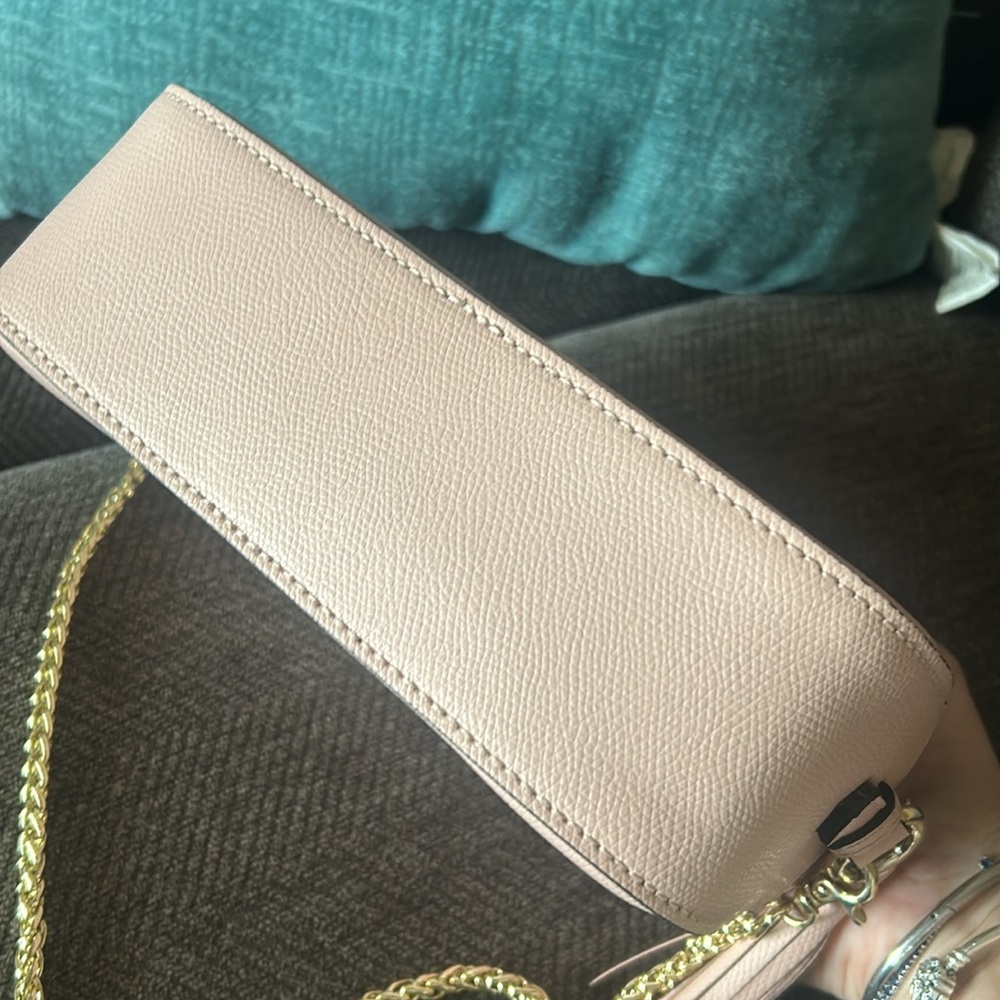 Valentino by Mario Valentino box pink crossbody handbag chain strap small - Picture 9 of 10